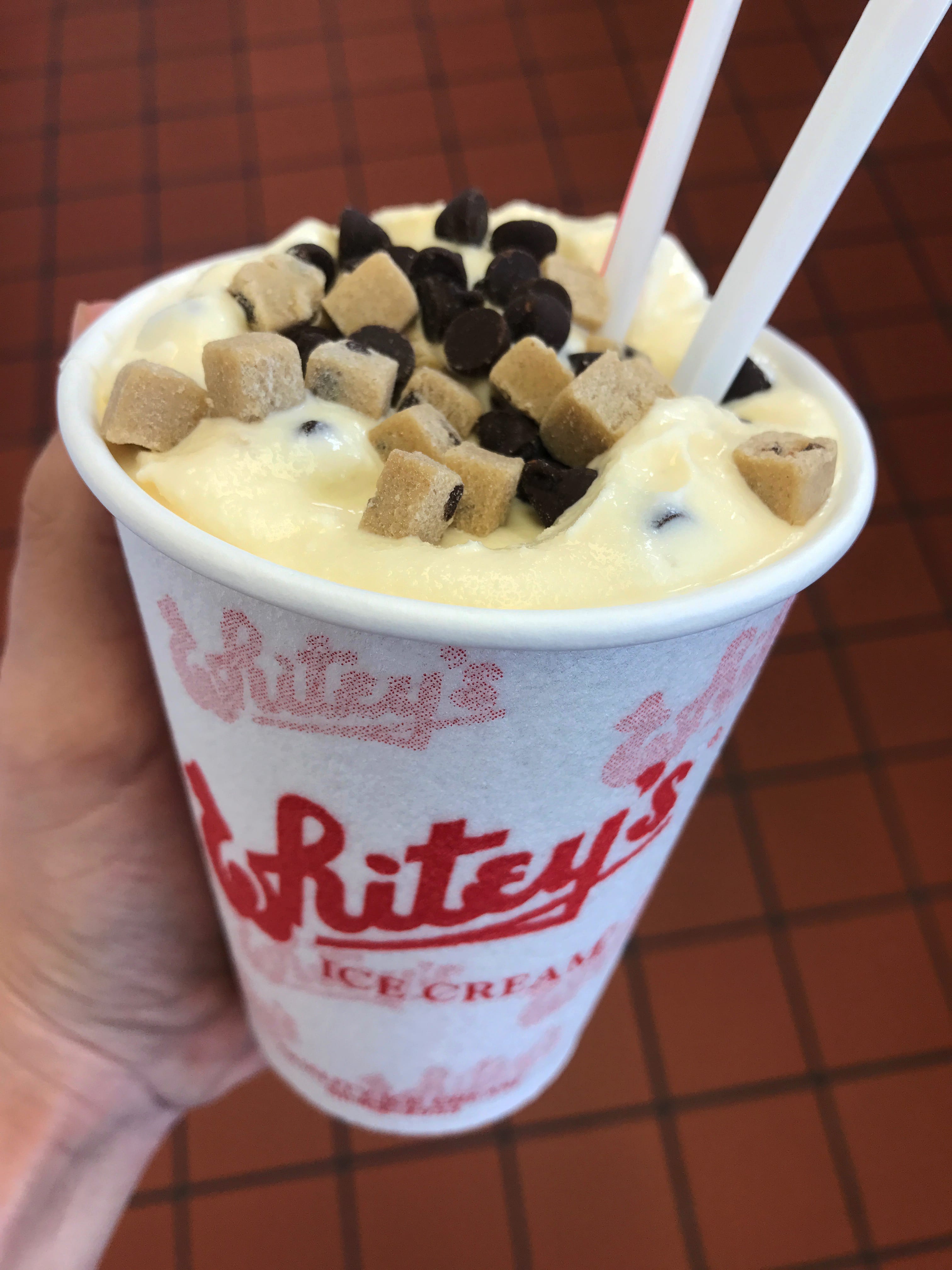 Chocolate Chip Cookie Dough Shake Whitey's Ice Cream